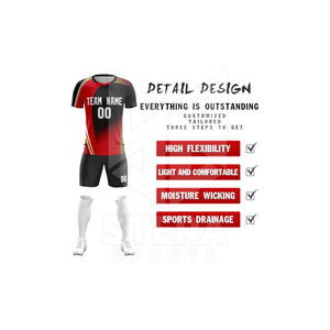 ชุดเสื้อฟุตบอลระบายอากาศได้ดีชุดเสื้อฟุตบอลแบบสั่งทำ - Product Image 5