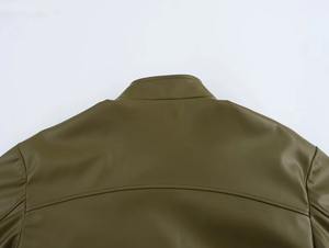 แจ็กเก็ตหนังสำหรับผู้ชายไซส์ใหญ่พิเศษมาใหม่กันลมมีซิปปิดระบายอากาศได้สำหรับนักแข่งรถมอเตอร์ไซต์ - Product Image 6