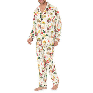 Classic Design Satin <b>Men's</b> Sleepwear Customized Design Breathable Lightweight Night Dress - Product Image 1