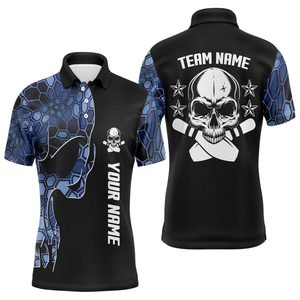 Polos de Bolos Personalizados para Hombre con Logotipo y Nombre Personalizados, 100% Poliéster, Impermeables y de Secado Rápido - Product Image 3