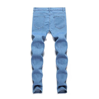 Respirant pas cher prix de gros hommes Jeans OEM mode pleine longueur Hip Hop taille basse Baggy Jeans pantalon ample Jeans personnalisés