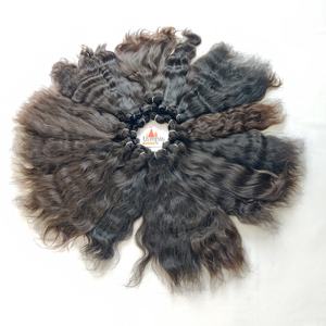 Extensiones de cabello humano vietnamita sin procesar 100% cuerpo ondulado Natural cabello indio liso procesamiento químico ninguno para templo - Product Image 3