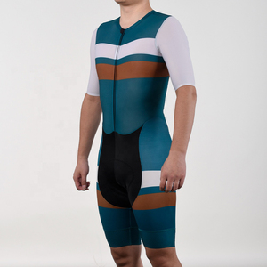 Traje de Triatlón de alta calidad personalizado, trajes sin mangas con cremallera trasera acolchada de secado rápido, ropa de Triatlón - Product Image 3