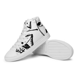Scarpe da donna in tela alta Gangan traspiranti espadrillas retrò con altezza che aumenta la soletta in maglia di gomma per l'estate autunnale - Product Image 6