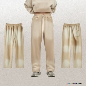 Pantalons de survêtement unisexes surdimensionnés en lavage acide, teinture pigmentée, molleton lourd, coupe ample vintage, streetwear, vêtements de détente, vente en gros OEM - Product Image 1