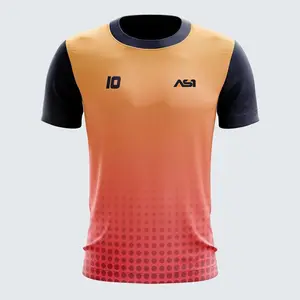 High Quality Soccer Training Jersey Custom Sublimation Design Choice of All Level Players 100% Polyester Football Jersey at OEM