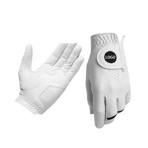 Prix bas quantité minimale de commande pas cher gants de golf professionnels homme dame gants de golf Logo personnalisé meilleure qualité en cuir de mouton gants de golf - Product Image 5