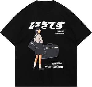 Oversized Graphic Tees Men <b>Vintage</b> <b>Y2K</b> Print Shirts Streetwear Unisex Harajuku T-Shirts - Product Image 3