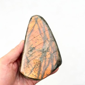 Labradorite Naturale Viola Brillante, Forma Libera, Cristallo di Labradorite Nera Luna, Pietra Grande per Scrivania, Collezione e <span class=keywords><strong>Guarigione</strong></span> - Product Image 6