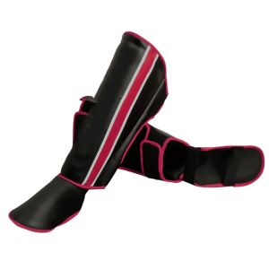 Espinilleras de boxeo para adultos con logotipo personalizado con cierre de bucle de gancho Protección integral Ligero Transpirable para competición unisex - Product Image 6