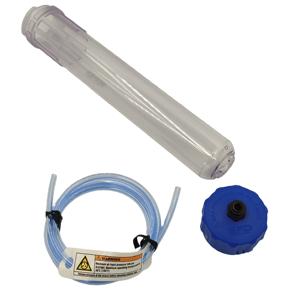 Seringue à cartouche de colle haute précision de 32 oz en PP transparent/bleu avec barillet pour système de rétention - Product Image 1