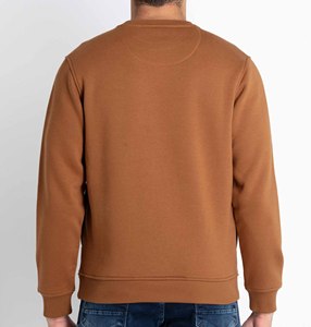 100% algodón ropa informal cómoda hombres sudaderas al por mayor 2025 nueva llegada polar cuello redondo sudaderas transpirables - Product Image 2