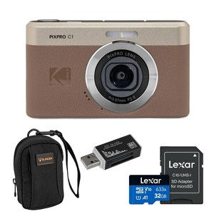 Para la Nueva Cámara Digital con Zoom Kodaak PIXPRO C1 de 13MP, Compacta, Apunta y Dispara, con Pantalla LCD Inclinable de 180° y 2.8 Pulgadas - Product Image 1