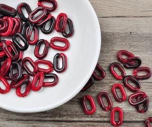 Chaînes en résine personnalisables, maillons de grande taille et couleurs claires, maillons en résine multicolores de grande taille disponibles. - Product Image 4