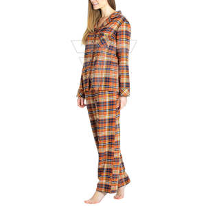 Conjunto de pijama de dormir para mujer de tamaño personalizado | Pijama largo y corto traje de noche de algodón/poliéster a la venta - Product Image 2