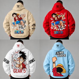 เสื้อฮู้ดโอเวอร์ไซส์พิมพ์ลายการ์ตูนอนิเมะ ผ้าโพลีเอสเตอร์ มีกระเป๋า สำหรับผู้ชายและผู้หญิง เสื้อสเวตเชิ้ตแขนยาวแบบสวมหัว เหมาะสำหรับฤดูใบไม้ร่วงและฤดูหนาว - Product Image 5