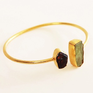 กำไลข้อมือเงิน925สเตอริงสำหรับอัญมณีโกเมน kyanite ของเธอเครื่องประดับทองหรูหราสไตล์ราชวงศ์เครื่องประดับน่ารักของขวัญที่สมบูรณ์แบบ - Product Image 3