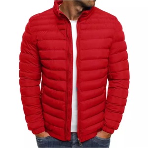 Hot <b>Sale</b> Men's Winter Custom Made Logo Bomber Puffer Jacket <b>for</b> Man Winter Plus Size Jacket with Stand Collar Quality - Product Image 3