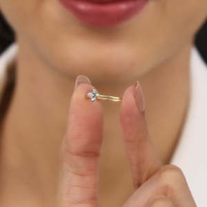 Heer by giva แหวนเพชรสำหรับปลูกในห้องปฏิบัติการแหวนทองประดับเพชร - Product Image 1