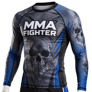 เสื้อรัดกล้ามเนื้อ MMA แบบ OEM น้ำหนักเบา สกรีนโลโก้ด้านหน้าได้ตามต้องการ แขนยาว ระบายอากาศได้ดี ป้องกันแบคทีเรีย เป็นมิตรต่อสิ่งแวดล้อม แห้งเร็ว - Product Image 4