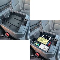 Plateau organisateur de console centrale pour Chevy Silverado/GMC Sierra 2019 Silverado/Sierra 2500HD 3500HD Accessoires 2022-1500