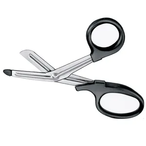 145mm LISTER Universal bandage and cloth scissors, with toothed edges best quality material stainless steel universal bandage sc