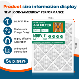แผ่นกรองอากาศสำหรับเตาอบ SUIXINEYI MERV 11 ขนาด 18x24x1 นิ้ว รูปทรงสี่เหลี่ยมผืนผ้า ทนทาน ใช้สำหรับระบบปรับอากาศ HVAC สำหรับการระบายอากาศภายในอาคารในระยะยาว - Product Image 4