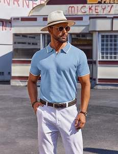 Polos para hombre estilo rayado OEM Polo personalizado al por mayor elección perfecta para marcas de ropa y revendedores a granel - Product Image 5