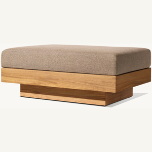 Muebles de mesa o otomana de madera de teca ecológicos con espuma suave y estética con un diseño moderno para uso en interiores - Product Image 4