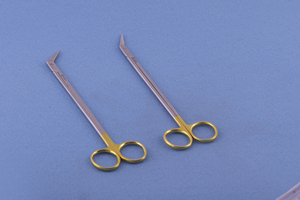 Ciseaux coudés Potts Smith avec 60 lames de bord de rasoir poignée annulaire ciseaux chirurgicaux dentaires manuels en acier inoxydable - Product Image 5