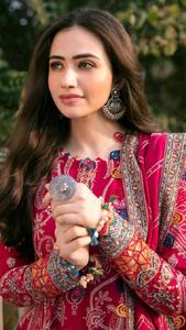 Vente chaude nouvelle pakistanaise taille libre robe Designer Salwar Kameez broderie pakistanaise et indienne femmes élégantes robe - Product Image 3