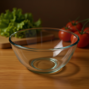 Bol à salade classique transparent en verre borosilicate de 21 cm, multifonctionnel pour le modèle Pyrex Bowl 180B000 7646 - Product Image 3