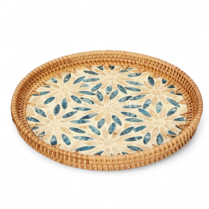 Bandeja de Ratán con Incrustaciones de Nácar, Suministro al por Mayor de Vajilla para Hoteles, Restaurantes y Servicios de Catering - Product Image 1