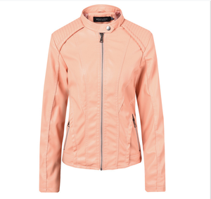 แจ็คเก็ตหนังผู้ชายฤดูหนาวปี 2025  รักษ์โลก กันลม ระบายอากาศได้ดี คอตั้ง พร้อมโลโก้ด้านหน้า ไซส์ใหญ่ จัดส่งตรงจากโรงงาน - Product Image 6