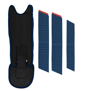 Protector de Espinilla de Béisbol Personalizado de Cuero QST, Protección Profesional para Piernas de Softbol, Cierre de Velcro Antideslizante, Proveedor de Béisbol - Product Image 5