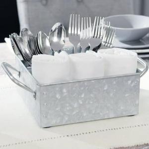 Ensemble antique de qualité supérieure de 2 plateaux de service galvanisés avec poignée plateau de service de forme et de taille personnalisées pour les fêtes - Product Image 5