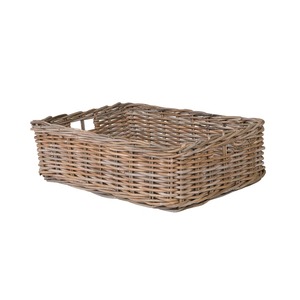 Cesta rectangular rústica de ratán, cesta de almacenamiento hecha a mano, venta al por mayor, ecológica, hecha en Vietnam - Product Image 2