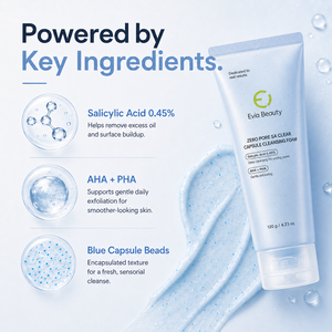 OEM ODM Marque Privée Acide Hyaluronique Acide Salicylique Crème Capsule <span class=keywords><strong>Mousse</strong></span> <span class=keywords><strong>Nettoyante</strong></span> Nettoyant Pores en Profondeur AHA PHA Nettoyant <span class=keywords><strong>Visage</strong></span> Tous Types de <span class=keywords><strong>Peau</strong></span> - Product Image 3