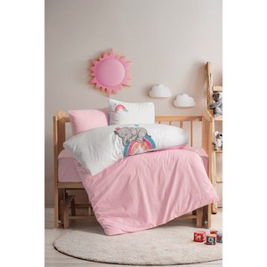 Juego de Ropa de Cama para Bebé Bordado con Diseño de Caja de Algodón, Estilo Jacquard Rosa de la Suerte, Tela 100% Algodón, Patrón de Personajes Tejidos, Relleno de Seda - Product Image 2