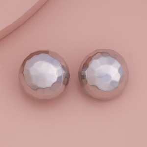 Boucles d'oreilles tendance style religieux, clous et créoles 186217 en alliage de zinc, acier inoxydable avec perle, laiton plaqué rhodium pour les fêtes - Product Image 5