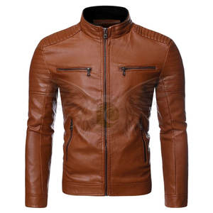 New Style <b>Men</b> Leather <b>Jacket</b> Top Quality <b>Men</b> Genuine Leather <b>Jacket</b> Blank Leather <b>Jacket</b> for Adult - Product Image 1