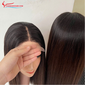 Perruque lisse d'os vietnamien 5x5 HD perruque de fermeture de dentelle cheveux humains en gros perruques de cheveux alignés sur les cuticules pour les femmes noires - Product Image 1