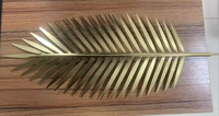 Lustre en feuille d'or métallique LED Luminaire de plafond de luxe pour la maison Salle à manger Lampes suspendues et lampes pendantes