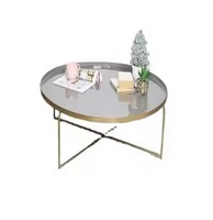 Tables basses d'intérieur modernes avec bases durables en aluminium et fer Performances spéciales pour la maison, le salon et la cuisine