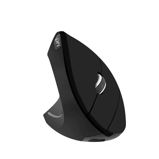 Ergonomic Vertical Wireless Mouse for Left Handed Users Reduce Wrist Strain with Silent Click for Office or Home Use