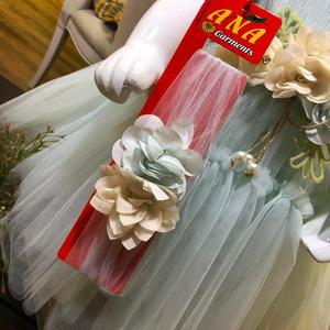 ชุดเดรสแขนบอลผ้าซาตินลายดอกไม้สำหรับงานปาร์ตี้ฤดูใบไม้ผลิ - Product Image 3