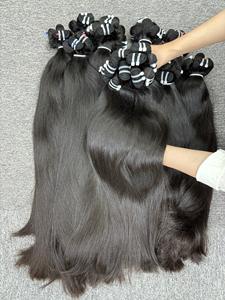 Extensiones de cabello humano con cutícula alineada de doble Paquete de pelo crudo liso Natural vietnamita de alta calidad 100%, precio al por mayor - Product Image 3