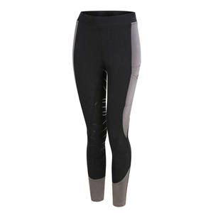 Premium Quality Spandex/Polyester/Cotton Breathable Quick Dry Fleece Fabric Mid Waist <b>Leggings</b> <b>Pockets</b> for Horse Riding Regular - Product Image 2