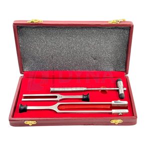 Nuevo alemán Rydel Seiffer Tuning Fork Set Manual Neurología ENT Instrumentos quirúrgicos Acero inoxidable Metal Manual Fuente de alimentación - Product Image 4
