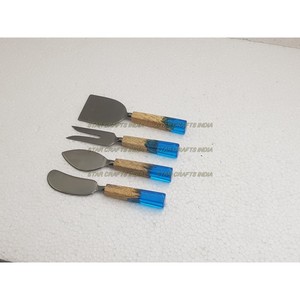 Compra cuchara de acero juego de cubiertos de resina de madera para cocina y restaurante vajilla cuchara de acero mejor embalaje y producto de Venta caliente - Product Image 6